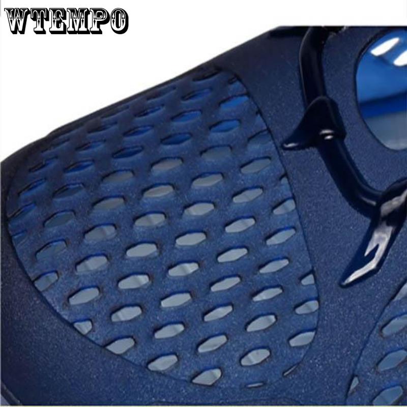 Sommer menns halvtøfler med tykk bunn Sklisikker hullsko Uformelle sandaler og tøfler Pustende strandsko