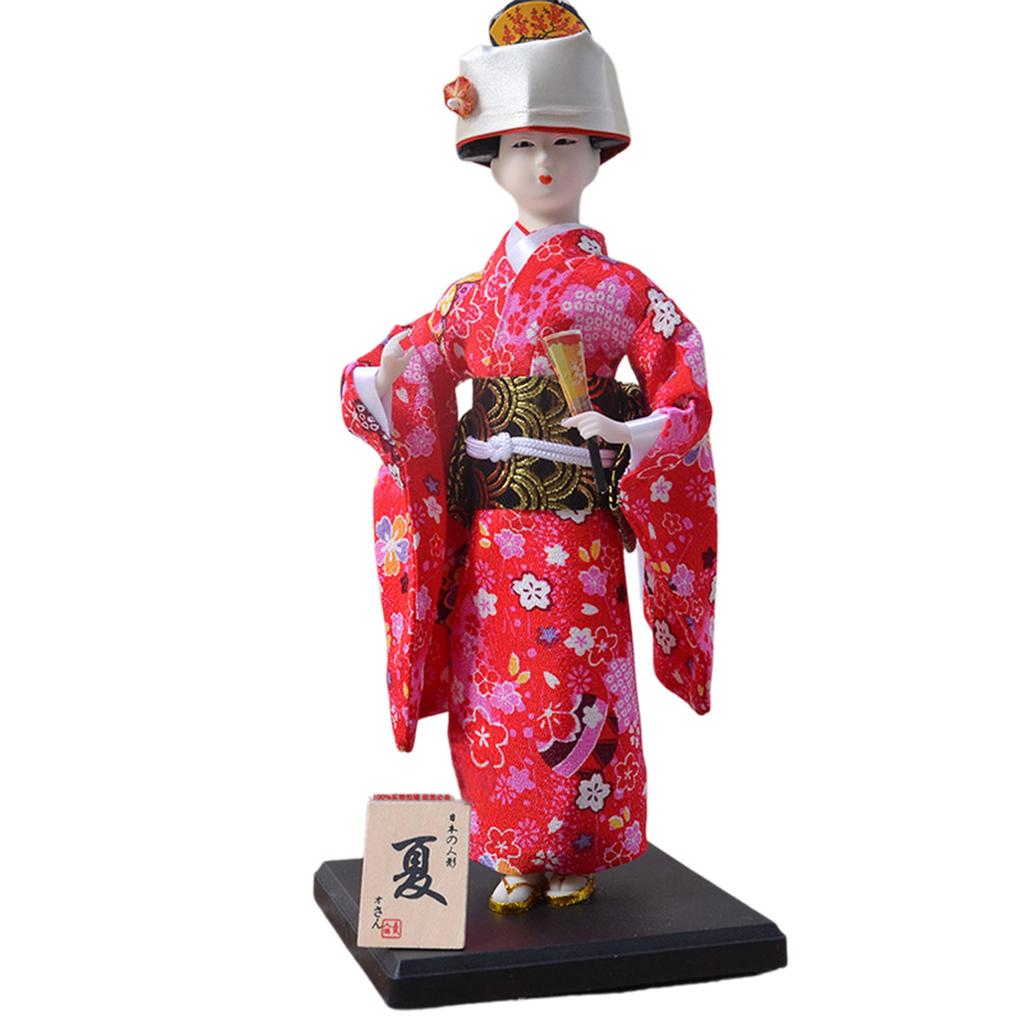 30cm Handmade Japanese Geisha Kimono Doll Figurine Showcasing Traditional Culture Ideal for Home Decors Collectors