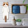 Hand Towel Adorable Cartoon Cat Shaped Towel Soft Absorbent Hanging Towel for House Kitchen Bathroom