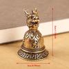 Messing chinesische 12 Sternzeichen Tiere Köpfe Glocke Schlüsselanhänger Anhänger Schmuck Vintage