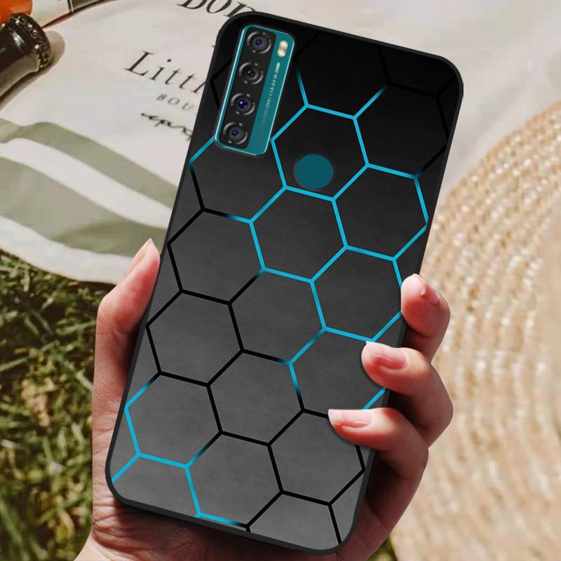Para TCL 20 SE Funda Silicona Lobo León Genial Suave Cubierta de Teléfono para TCL 20 SE Funda 20SE 6.82'' Funda Linda TPU Coque Protectora 2021