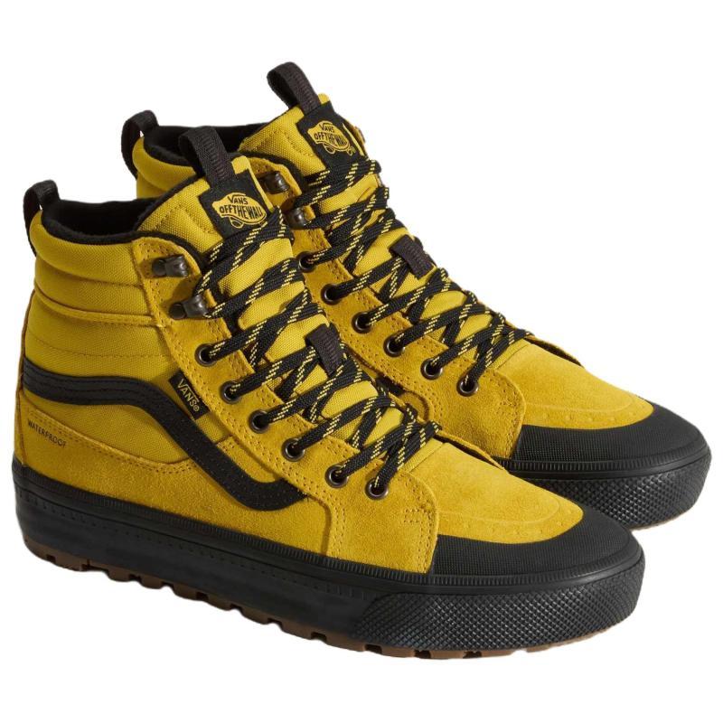 Vans Sk8 Hi Waterproof And Thermal Support High Top Outdoor Shoes Unisex Yellow Sneakers VN000DAQYLB