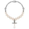 Vivienne Westwood Brass Necklaces Women's Silver/Black Enamel/Black Diamond 6301014O-02P740