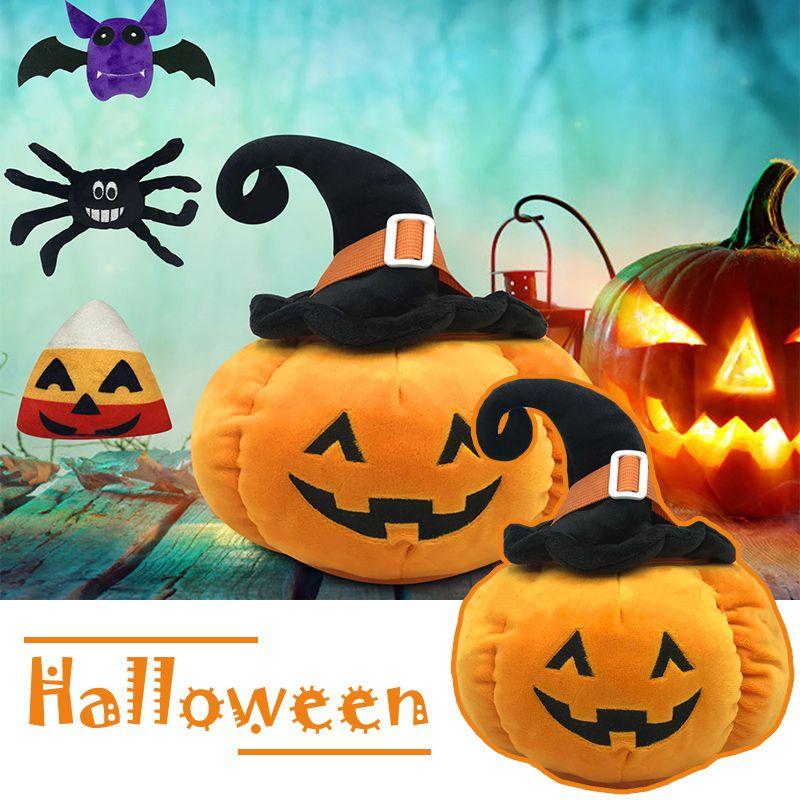Halloween Pumpkin Plush Toy Sofa Throw Pillowcase Home Decor Bat Spider Rice Ball