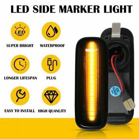 For Honda Sequential 1996-2000 LED Civic Side Dynamic Marker Signal Turn Lights