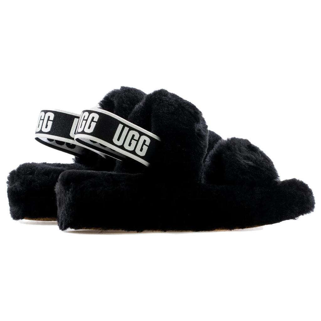 UGG Oh Yeah Thick Sole Sandals Black Women's 1107953-BLK