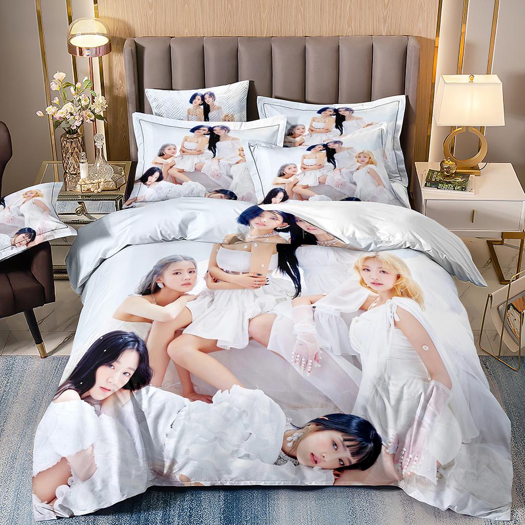 Fashion gidle girl group Bedding Sets Queen King Size Quilt Cover Duvet Cover Sets With Pillowcases Adults Christmas Gifts