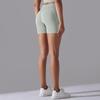 Seamless Solid-color High-waisted Hip-lifting Tight High-elastic Yoga Shorts For Sports, Running, And Fitness, Women's Three-quarter Length Pants