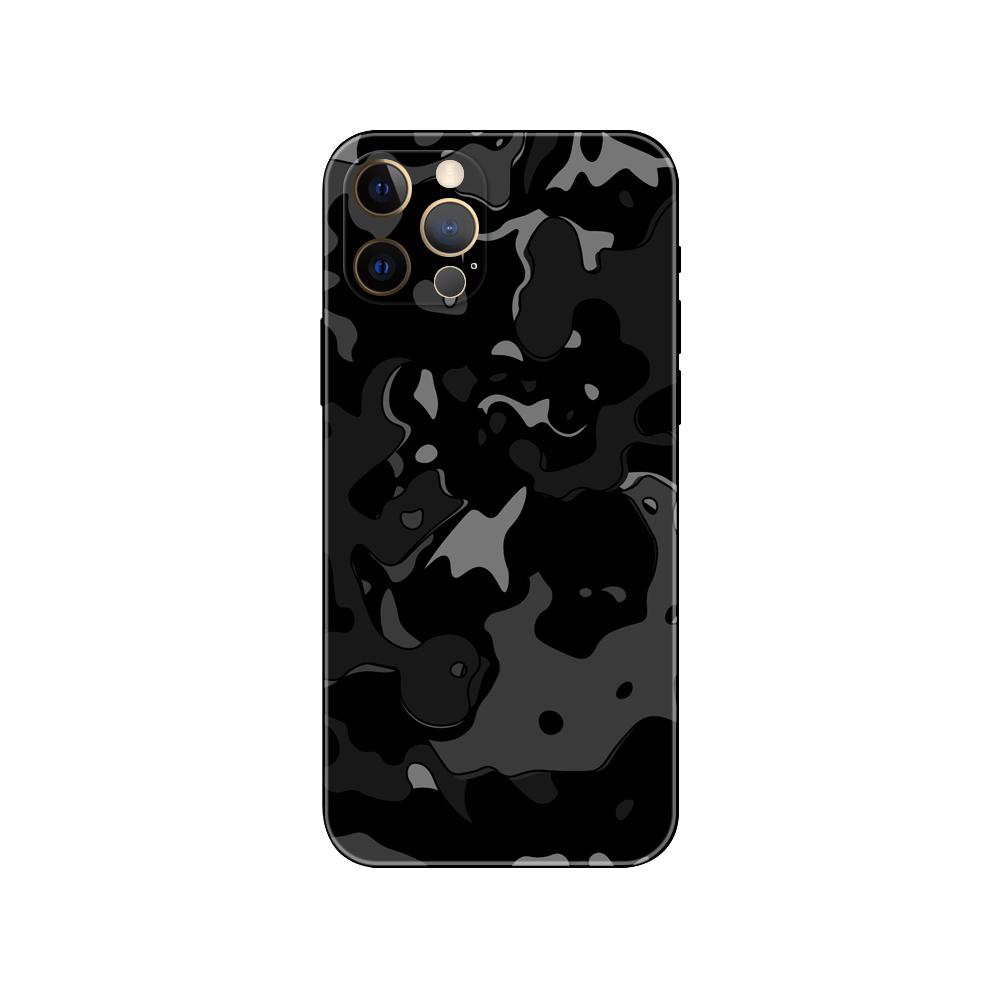 

Черный камуфляжный чехол для телефона для iphone 5 5s 2020se 6 6s 7 8 plus x 10 XR XS 11 12 13 mini pro MAX черная задняя крышка из ТПУ iphone 13pro MAX