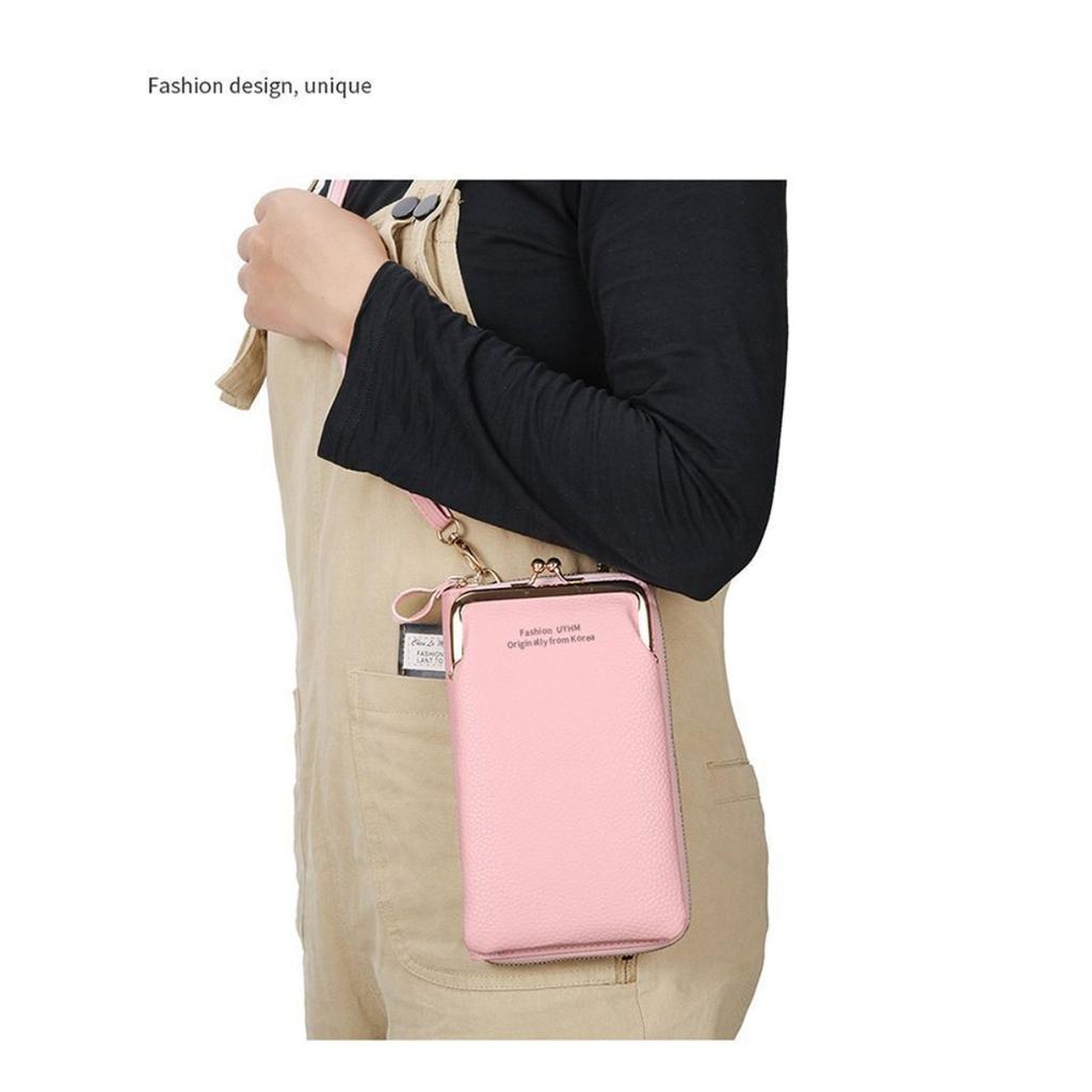 Mobile Phone Bag Women's Versatile Fashion Small Messenger Bag Multi-functional Change Bag