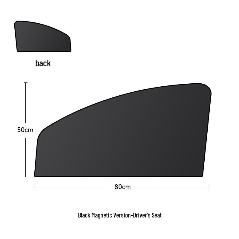 Magnetic Car Window Sunshade Heat Insulation Curtain Visor