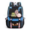 School Bag Printed Backpack USB Port Anime Cartoon Student Large Capacity Canvas Bag