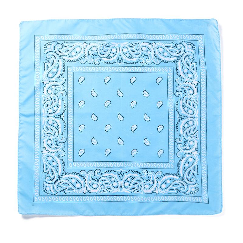 Fashion Hip Hop Bandana Outdoor Unisex Black Hair Band Neck Scarf Headwear Wrist Wraps Head Square Scarves Print Handkerchief