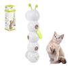 New Pet Smart Caterpillar Cat Teaser Cat Stick Toy Suction Cup Interactive Feather Tail Self-pleasure