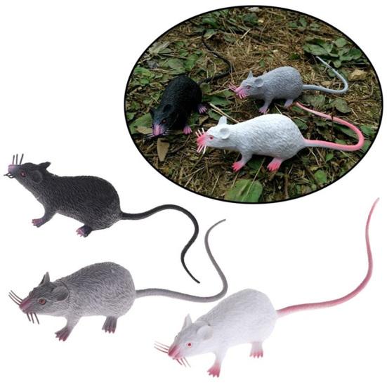 1Pc Plastic Rats Mouse Model Figures Kids Halloween Tricks Pranks Props Toy