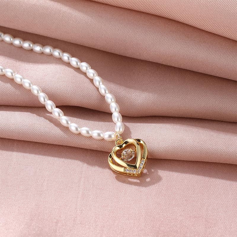 Smart Love Pearl Necklace Women'S High Value Versatile Trend