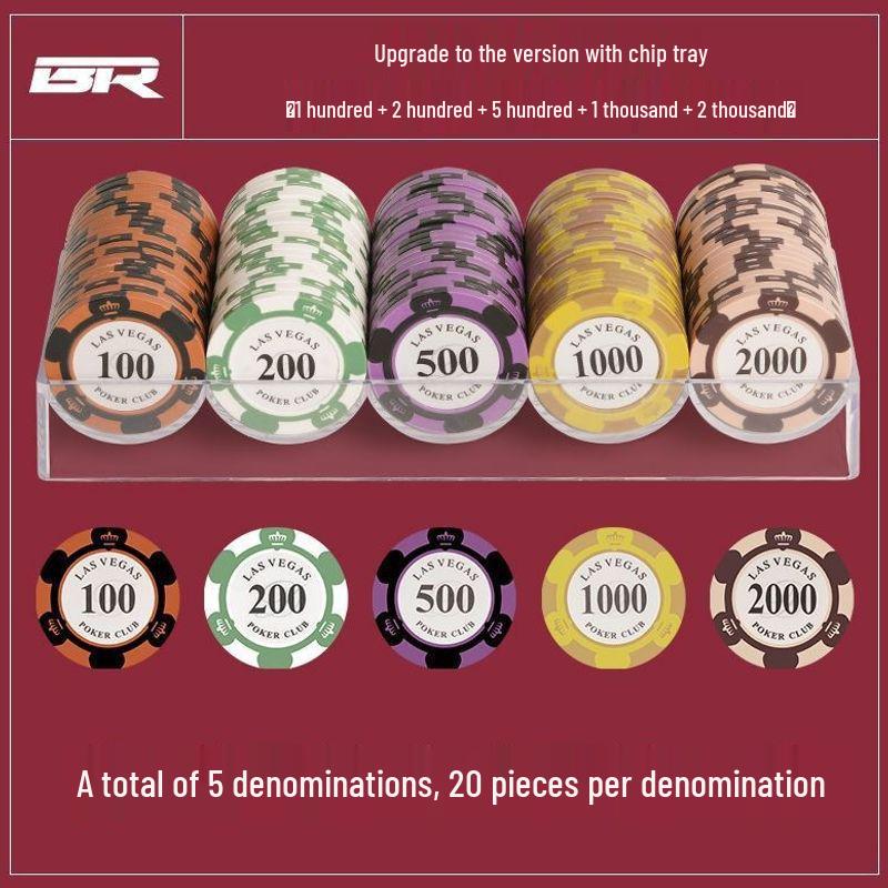 Set di Fiches per la Sala Mahjong e Giochi di Carte del Texas