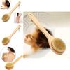 Elegant Natural Wooden Bristle Body Bath Brush Perfect For Spa And Shower