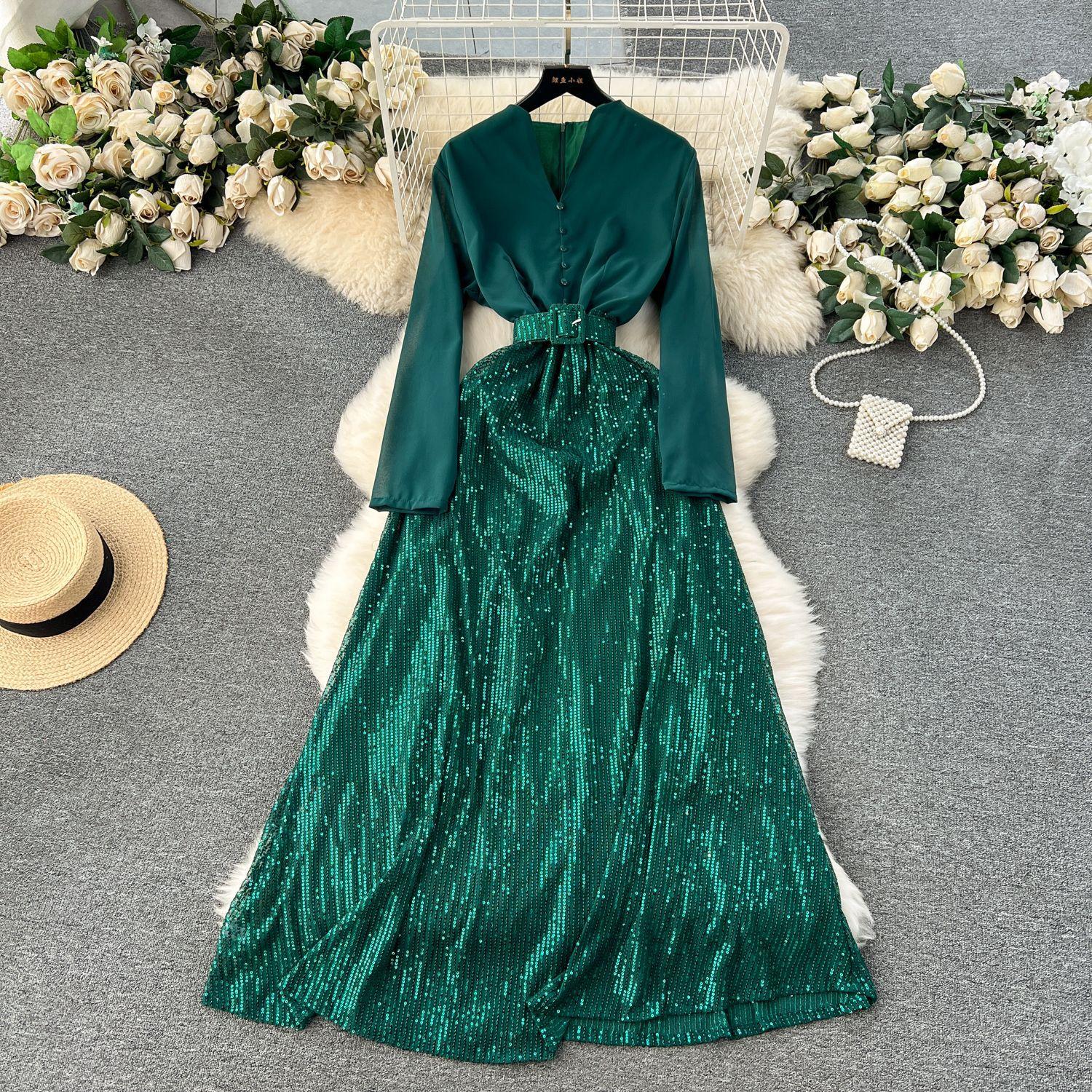 Женское модное винтажное элегантное платье А-силуэта — фото 5