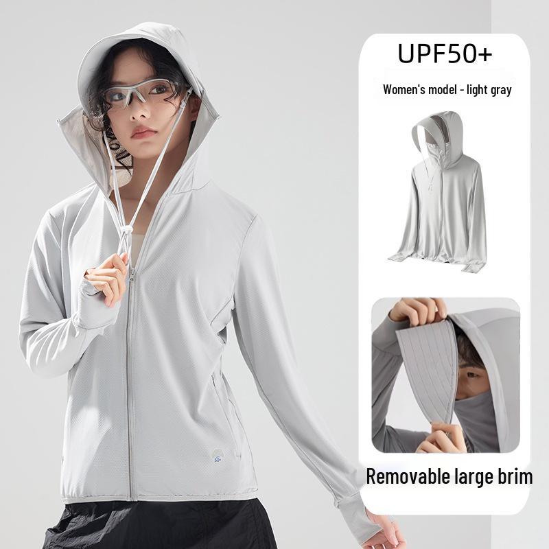 Unisex Outdoor UV Protection Clothing with Detachable Brim - UPF 50+ Breathable Summer Fishing Wear