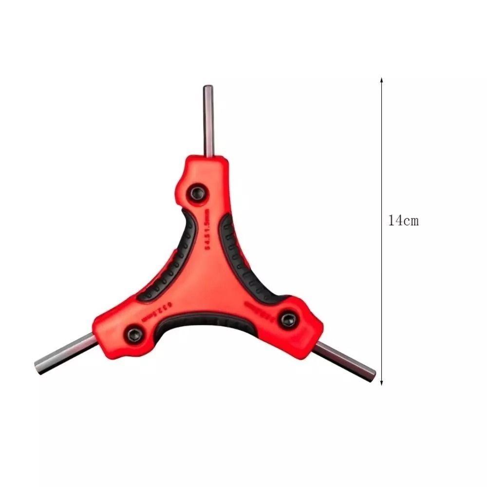 9 In 1 Combination Allen Wrench 1.5/2/2.5/3/4/4.5/5/5.5/6mm Trigeminal Key Set  Hand Repair Tools