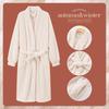 Women's Coral Fleece Thick Velvet Lined Bathrobe - Cozy Autumn/Winter Long Robe Pajamas