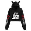 BEASTARS Animal Rhapsody Cat Ear Cropped Hoodie - Loose Street Style