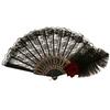 1PC Lace Flower Royal Palace-Style Handheld Fan Retro Party Photo Prop Lightweight Lolita Gothic Fan Fake Rose Decor