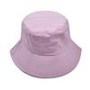 Custom Summer Foldable Bucket Hat Unisex Women Outdoor Sunscreen Hat Pure Color Fishing Hunting Cap Men Basin Chapeau Beach Cap