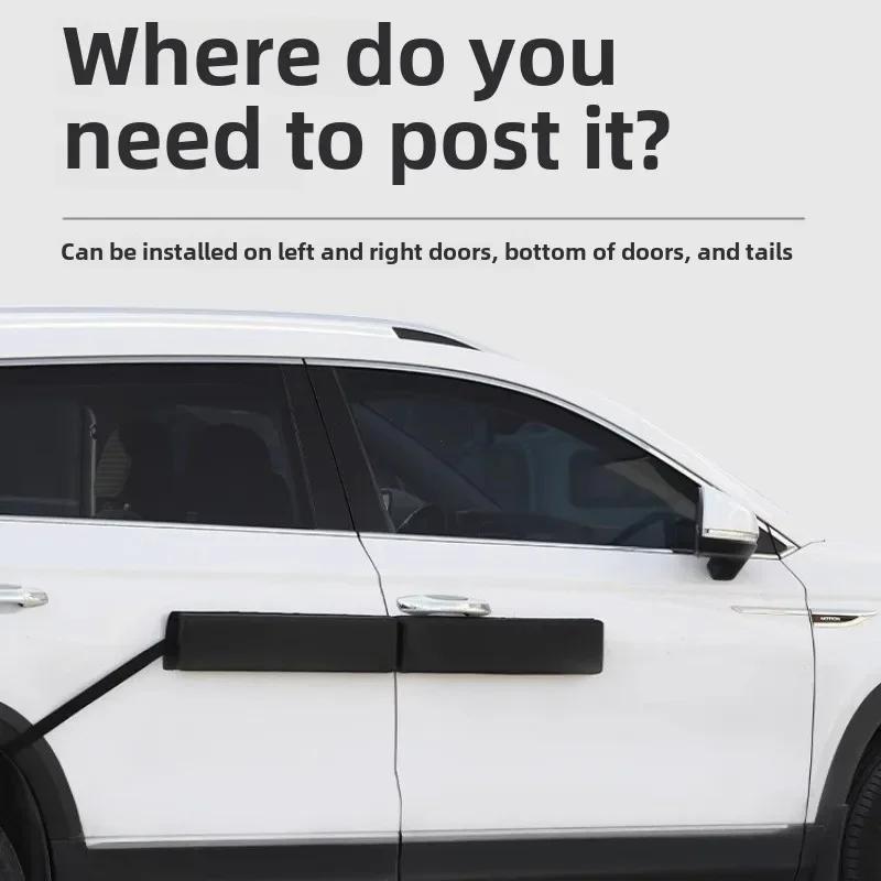 98x11x4CM Magnetic Car Door Edge Guard Anti-Scratch Protection Strips Folding Connected Style Body Side Decorative Edge Protecto