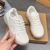 Thick-soled German training shoes women's 2025 autumn new breathable versatile mesh white shoes retro lightweight casual Forrest Gump shoes