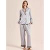 Mulberry Silk Pajamas Suit Shirt Pants Pajamas Women's Pajamas Home Wear Long-sleeved Cardigan Pajamas Women's Pajamas
