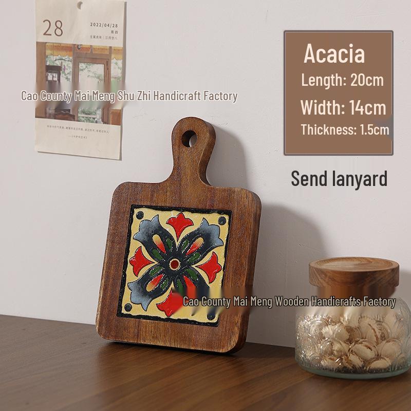 Massivholz Hitzebeständiger Esstischuntersetzer & Untersetzer