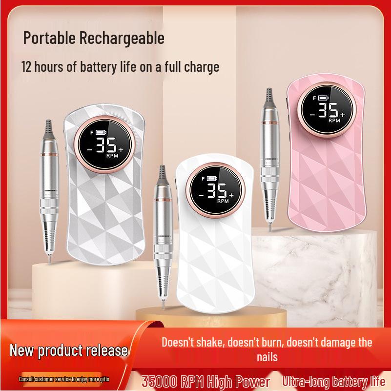 

Muli Rechargeable Electric Nail Drill: Nail Polisher & Dead Skin Remover