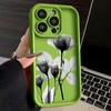 Cold Wind, Black Flowers, Suitable for Iphone16pro Mobile Phone Case, Apple 15, South Korea 14, New 13promax