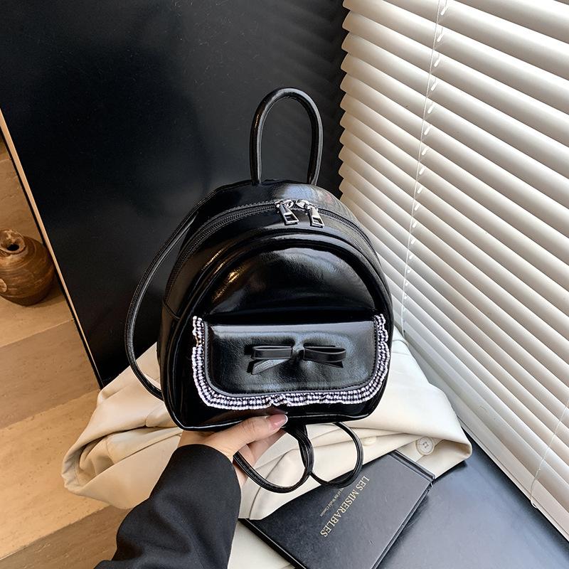 

Рюкзак преміум Bow 2025 нова мода трендова літня сумочка вишукана сумка через плече чорний