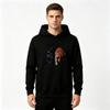 Men's Black Panther Leopard Print Pullover Hoodie Casual Long Sleeve Streetwear Hooded Sweatshirt