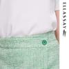 ELLASSAY Flowline Tweed High-Waist Skirt