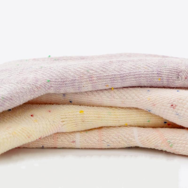 4Pairs/Set Baby Floor Socks Summer Thin Mesh Breathable Anti Slip Grip Toddler Socks Soft Cotton Newborn Kids Socks For Baby