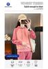 Women's Trendy Casual Suit: 2025 Spring/Autumn Fitness Sportswear with Hooded Sweatshirt & Long Pants.