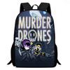Printed Inorganic Killer Murder Drones School Bag, Cartoon Backpack Boys And Girls