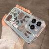 Cute Bear Head Phone Case for Apple 17PROMAX, 16PRO, 15/13/14/12/11 with Precise Cutouts