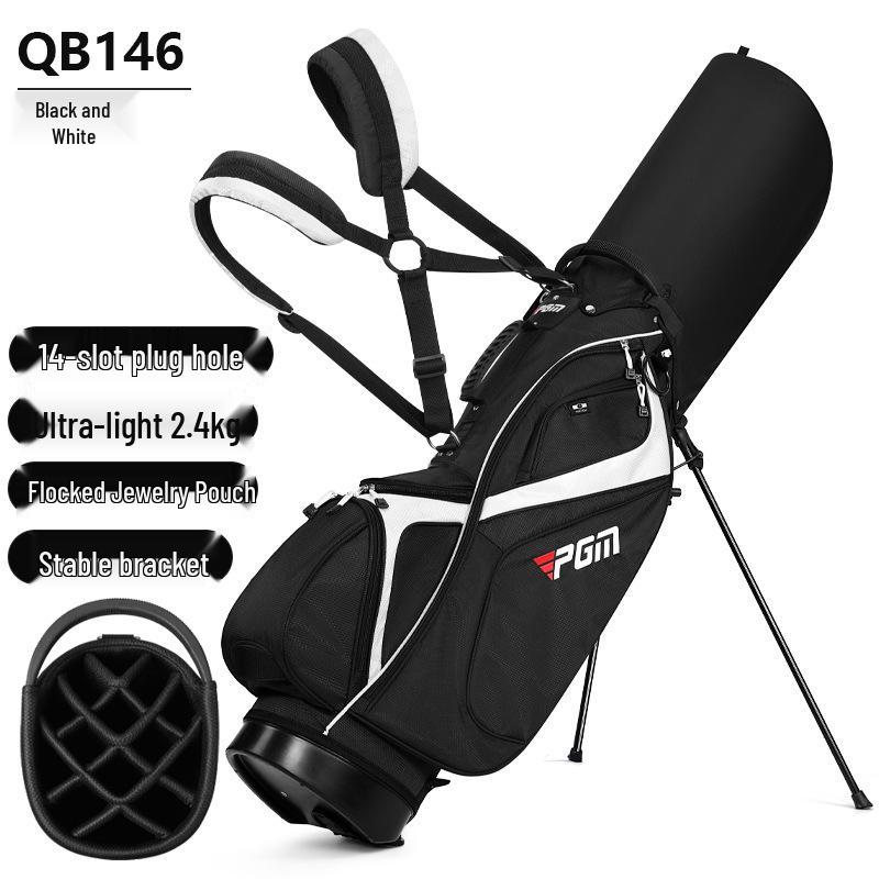 PGM Golf Stand Bag: Unisex, 14-Slot, Double Straps, Lightweight & Portable.