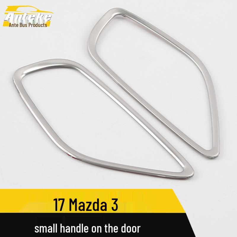Mazda 3 Door Handle Finger Pull Armrest Trim - Bright Ring for 17 Models
