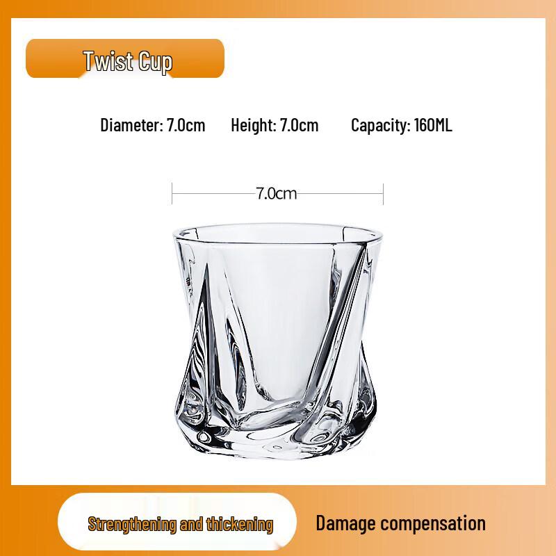 Qiwei Tempered Octagonal Beer Glasses