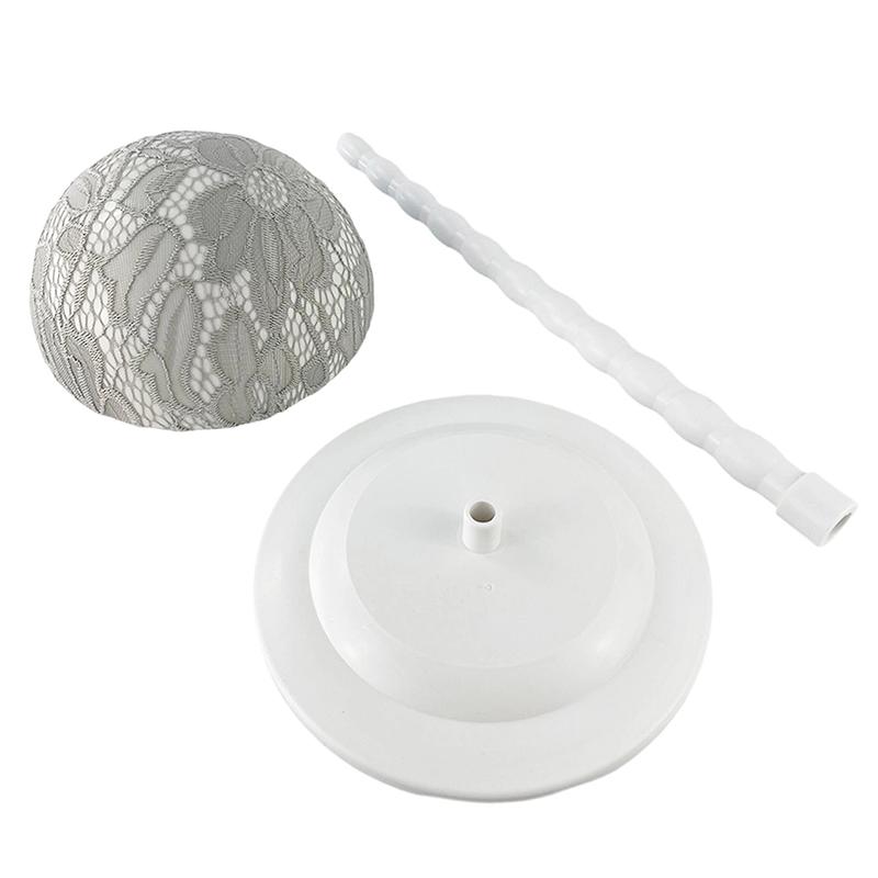 1 stk. Paryk Blonder Stand Bærbar Paryk Holder Stande Skridsikre Paryk Hovedholdere Robust Plastik Paryk Hoved Stand