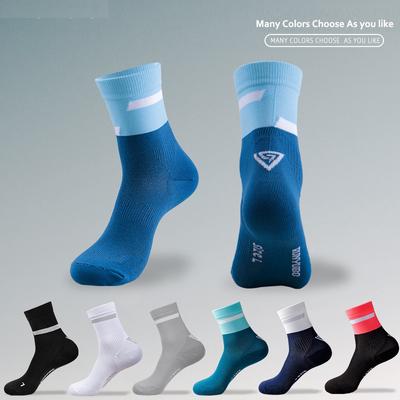 Outdoor Use Sport Marathon All Seasons Running Crew Socks Men/Women Colorful Quick Dry Cushion Exercise Fitness Training Thin Sock