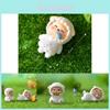 Adorable Resin Sheep Figurine Cute Garden Diy Decoration Cartoon Style