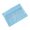 8 Color zipper pencil bag Oxford Cloth Stationery Storage Bag clear window design  for Office School Supplies pen Organizer