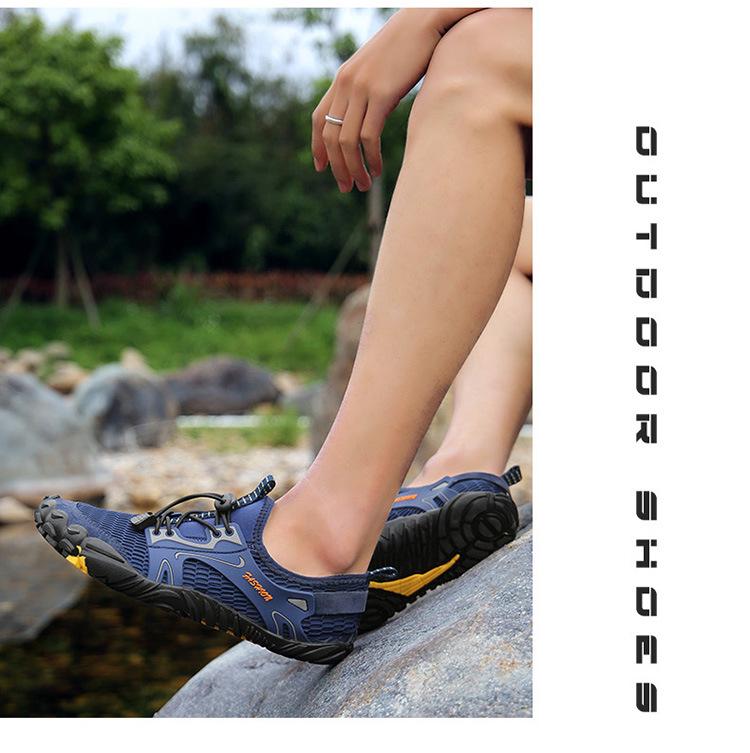 Men's Non-Slip Five-Finger Water Shoes for Hiking, Creek Wading, and Fishing